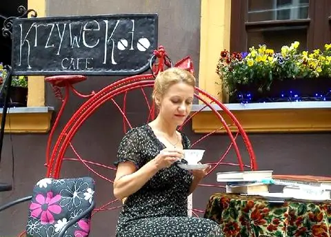 Marzena Baranowska podczas pracy przewodnickiej